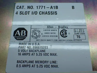 USED ALLENBRADLEY 1771A1B