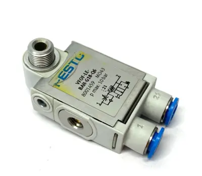 Used Festo One-Way Flow Control Check Valve, non-return, 8001459 Solenoid Valves Michigan US | Maverick Industrial Sales #1391685