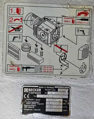 USED BECKER VLTF.250 SK