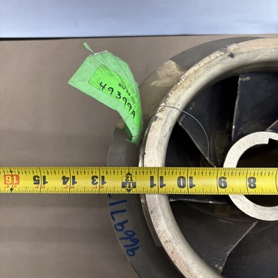 New! Large 8 Vain Brass Impeller With 2 1/2”bore.