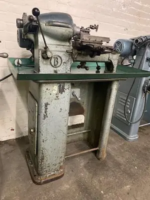5989-440 Benzinger Turning Horizontal Ring Lathe Lever Operated Cross Slide – (As-Is)