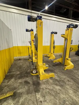 80,000 LBS X 4 LIFTS WHITING MODEL #SCM-100F.4 PORTABLE LIFT JACKS, 2015: STOCK #23684