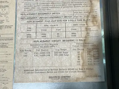 Used SQUARE D 8538 SEW 13 FT B Starters Ohio US | HGR 24 #1286741