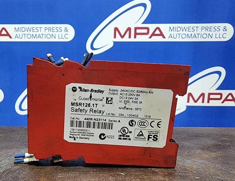 Used ALLEN-BRADLEY MSR126.1T Relays & Switches Michigan US | Midwest Press and Automation #1340327