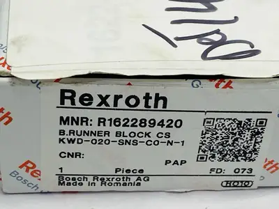 R162289420 | Bosch Rexroth  Ball Runner Block Carbon Steel KWD-020-SNS-C0-N-1 - New Other