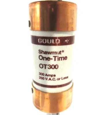 LOT OF 3 NEW GOULD SHAWMUT OT300 FUSES