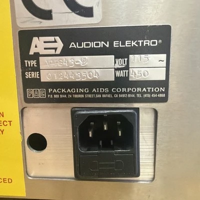 Used Audion Elektro Audionvac VMS 43-5 Sealers California US | ANACAPA EQUIPMENT BROKERS, INC #1465118
