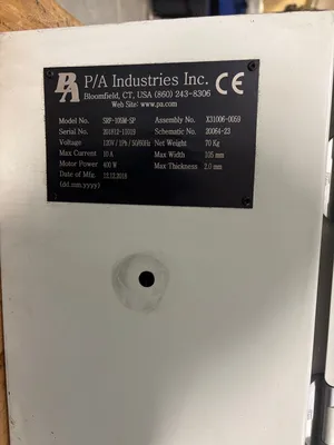 2018 P/A INDUSTRIES SRF-105M-SP Work Holding | Global Machine Brokers, LLC (5)