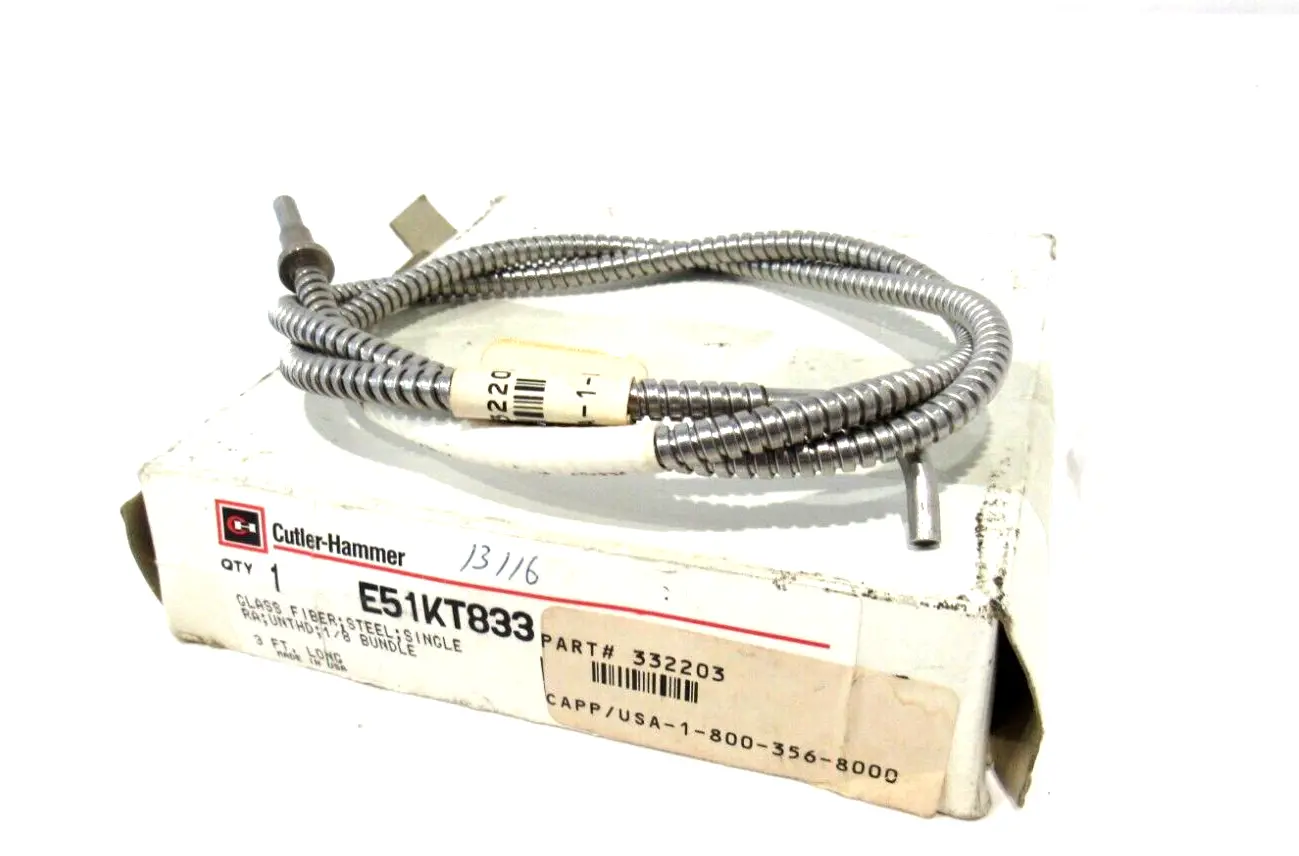 NEW CUTLER HAMMER E51KT833 FIBER OPTIC CABLE