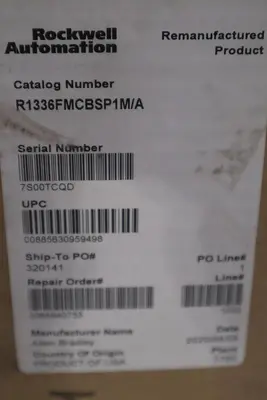 ROCKWELL AUTOMATION 1336F-MCB-SP1M/ R1336FMCBSP1M/A - STOCK GF595