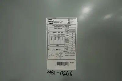 150 KVA 480Y/277V To 208D Dry-Type Isolation Transformer (Multi-Tap)
