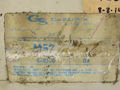 Dezurik General Signal M52 Pneumatic Valve Actuator Direct Acting