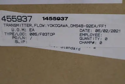 YOKOGAWA EJA110E-DMS4G-912EB/FF1/D1/K2 - EJA110E DIFFERENTIAL TRANSMITTER NEW