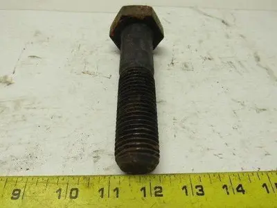 1-1/8"-8 x 5 A193 B7 Heavy Hex Bolt Black Oxide Lot of 5
