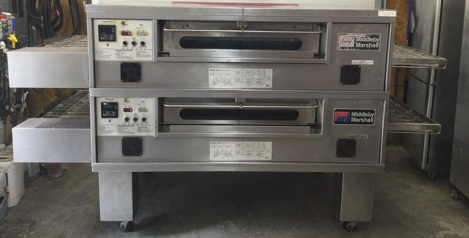 167-0281 Middleby Marshall PS570G Double Stack Natural Gas Pizza Oven