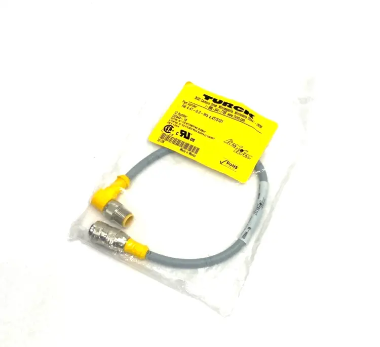 New | in-Stock Turck Flexlife Double Ended Cordset M12 Straight to Rt Angle Bus Bars & Plugs Michigan US | Maverick Industrial Sales #1468164