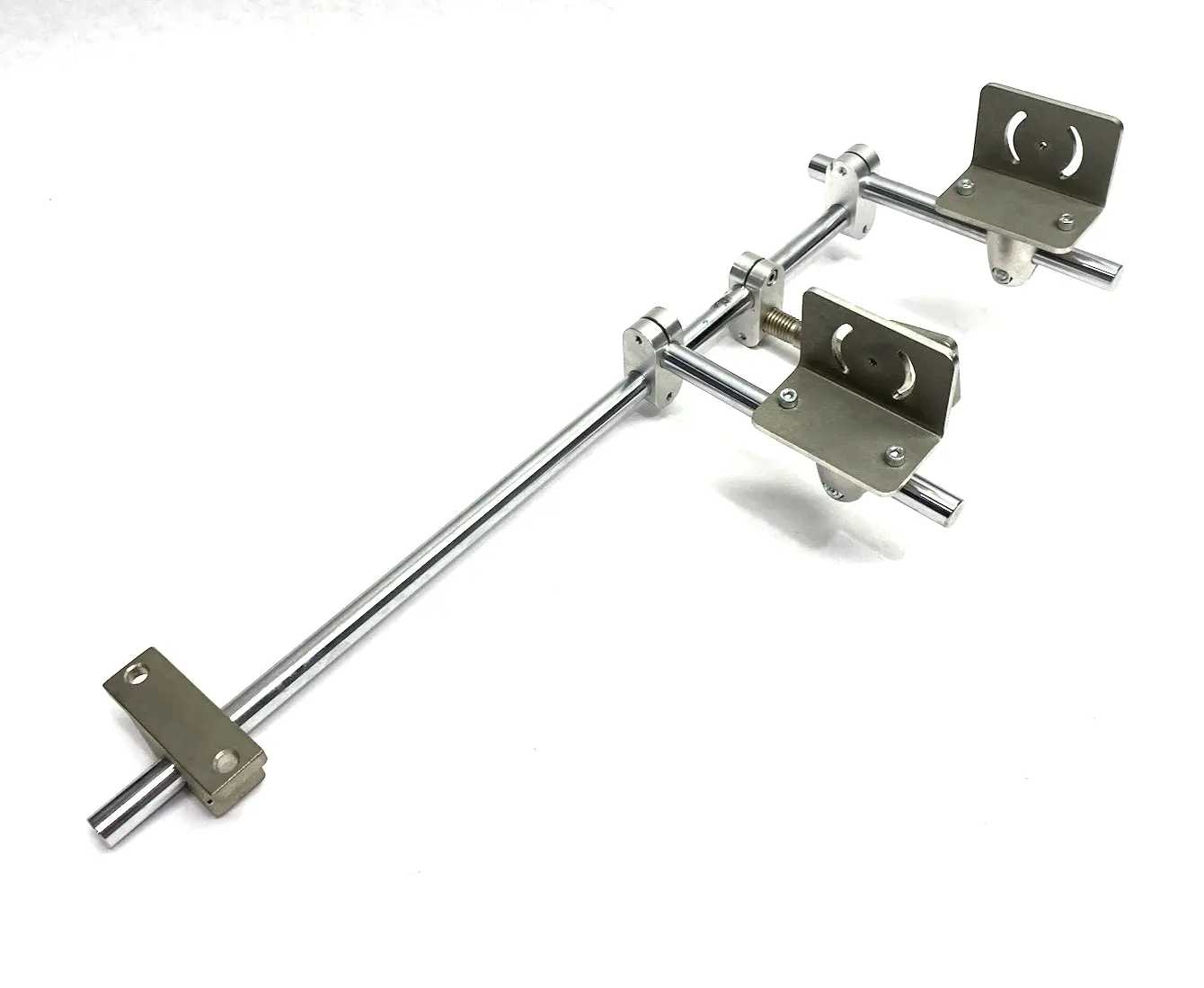 USED KEYENCE, IFM, SICK ADJUSTABLE SENSOR MOUNTING BRACKET ASSEMBLY 16" HEIGHT, 5" ARM LE