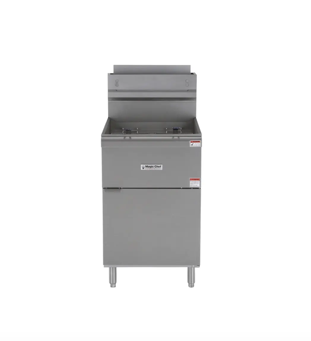 Magic Chef 52 QT. STAINLESS STEEL COMMERCIAL NATURAL GAS FRYER