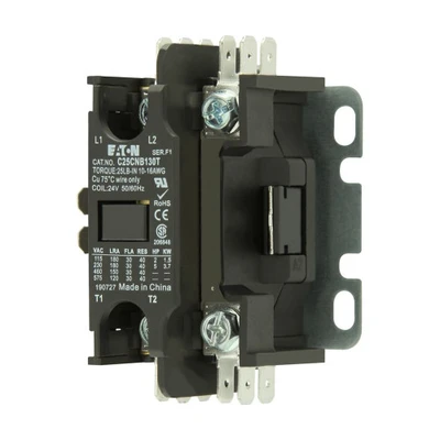 Eaton C25CNB140T Definite Purpose Contactor, Quick, 40a, 208-240 Vac, 50/60 Hz [New]