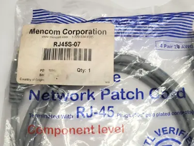 New | in-Stock MENCOM RJ45S-07 Cable & Wire | Maverick Industrial Sales #1120146