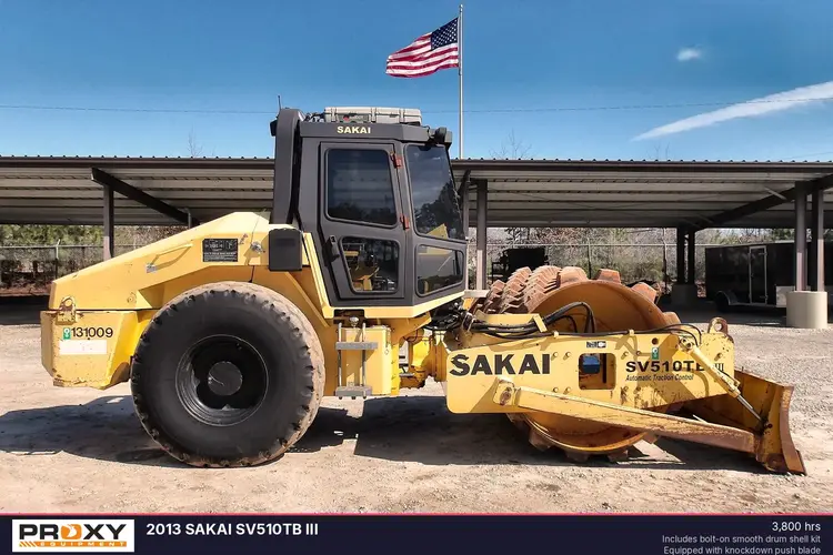 Used 2013 SAKAI SV510TB III Single Drum Rollers Louisiana US | Proxy Equipment #1385417