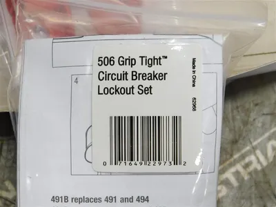 Lot of 6 Master Lock 506 Grip Tight Circuit Breaker Lockout Sets 63074 New