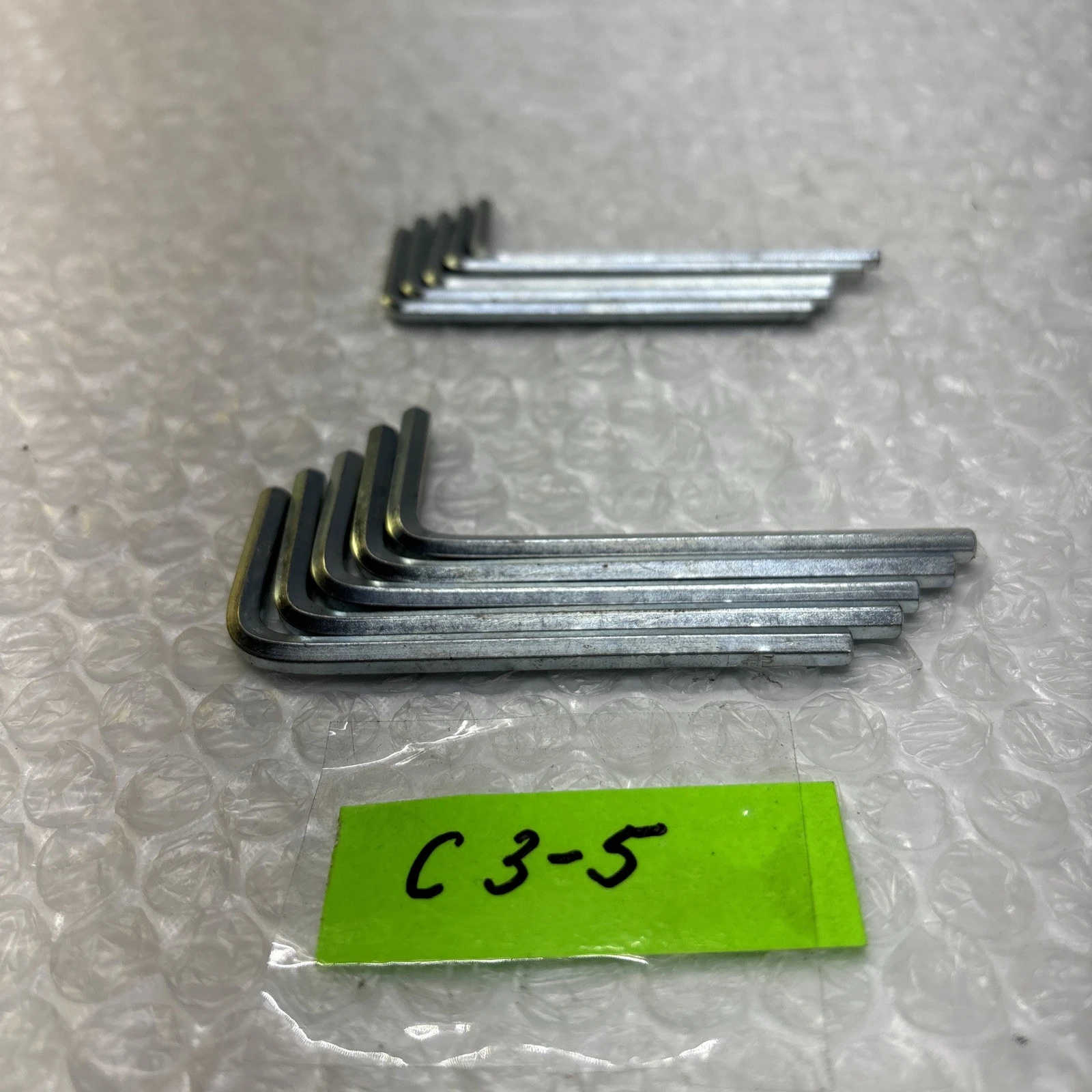 **Preowned (5) 4mm (5) 3mm Hex Allen Key, L-Wrench, ISO 2936 B+F #