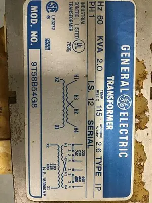 USED GENERAL ELECTRIC / GE 9T58B54G8