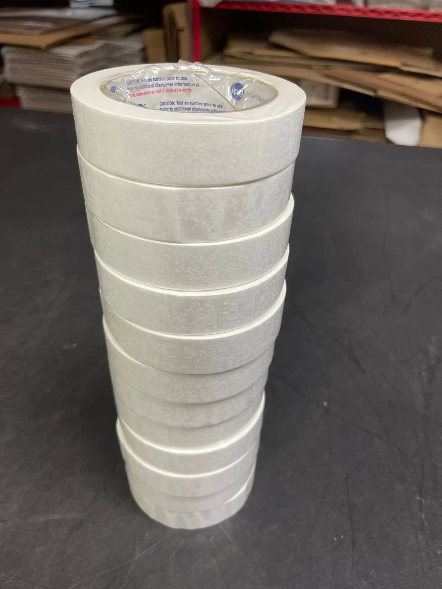 New | in-Stock Intertape New 12 Rolls of Intertape White Strapping Tape 1"x60yds Shipping Supplies Illinois US | Falcon Restaurant Supply #1376391