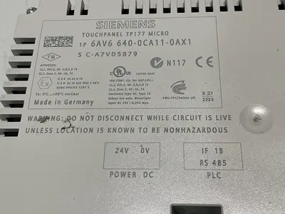 USED SIEMENS 6AV6 640-0CA11-0AX1