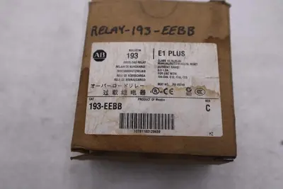 ALLEN BRADLEY 193-EEBB Ser C Overload Relay 0.2-1.0A - STOCK GF191A