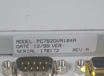 USED GE FANUC IC752CCS009A VIEWSTATION CE W/ PC752DVM104A MODULE, IC752CCS009