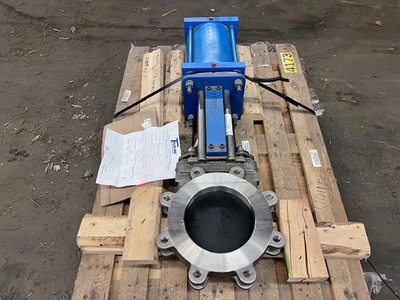 8" Trueline TL Pneumatic Knife Gate Valve, New Storeroom Spare