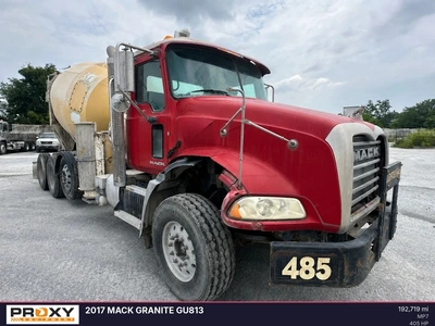 Used 2017 MACK GRANITE GU813 Concrete Mixer Trucks Delaware US | Proxy Equipment #1388928