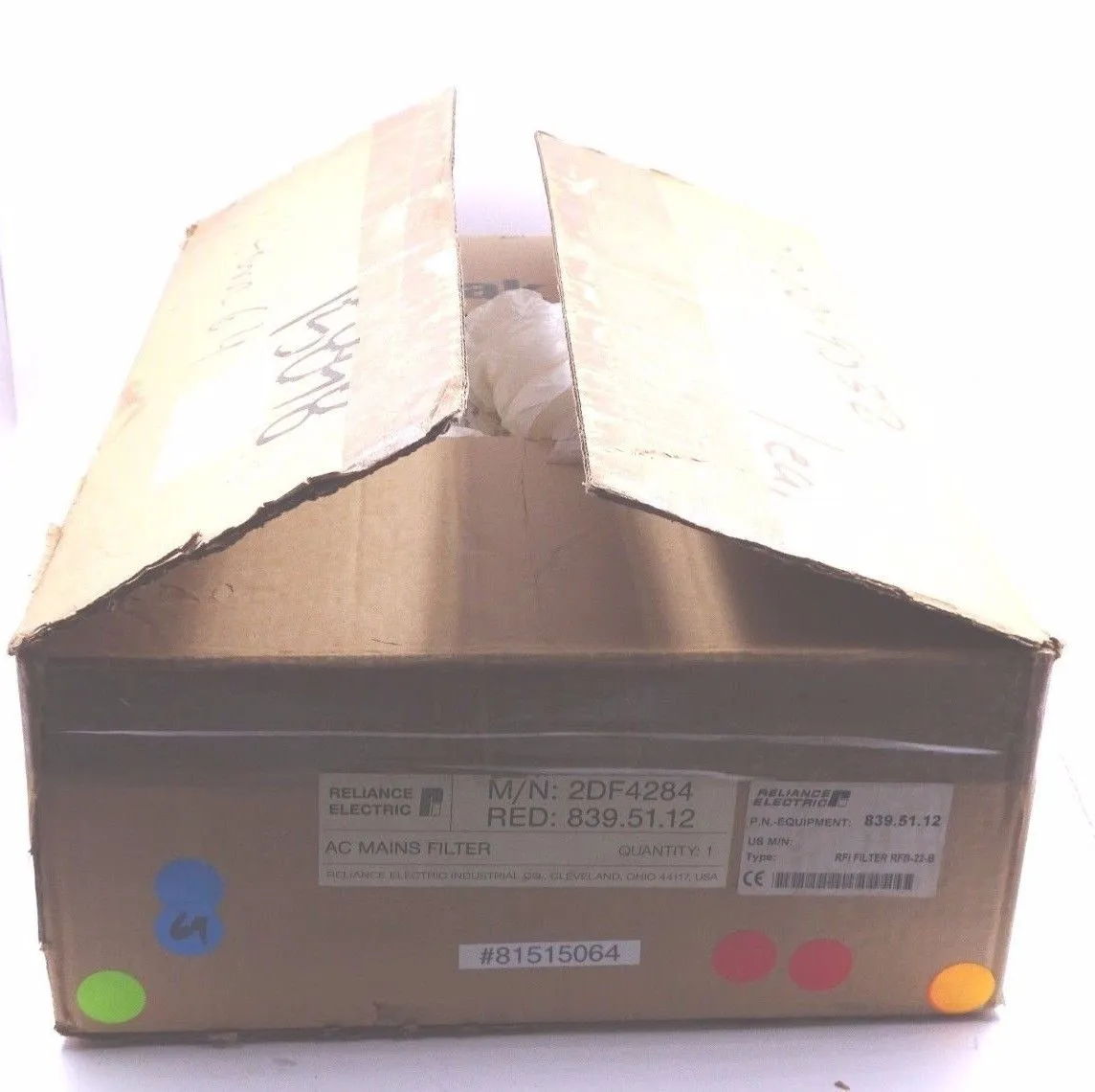 NEW RELIANCE ELECTRIC 2DF4284 AC MAINS FILTER