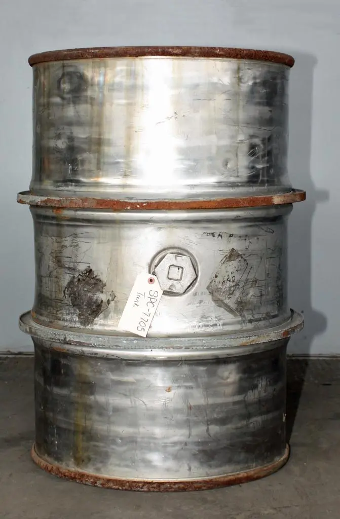 SPC7705  Tank 55 gallon vertical tank, 304 SS, flat DOT-5-16-55-89