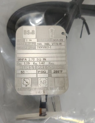 NEW BS&B GCR-SS