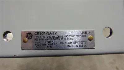 General Electric CR104PEG12 Heavy Duty Pushbutton Enclosure Series A New NIB