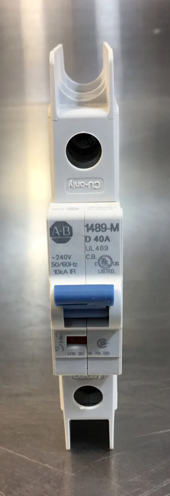 Allen Bradley 1489-M1D400 /D 1 Pole D Curve, 40A Circuit Breaker 4C