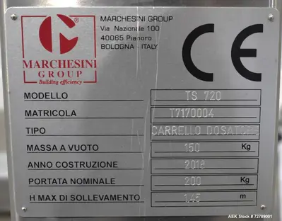 USED MARCHESINI LINE 1
