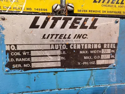 36" x .225 x 10,000 LB LITTELL FEED LINE