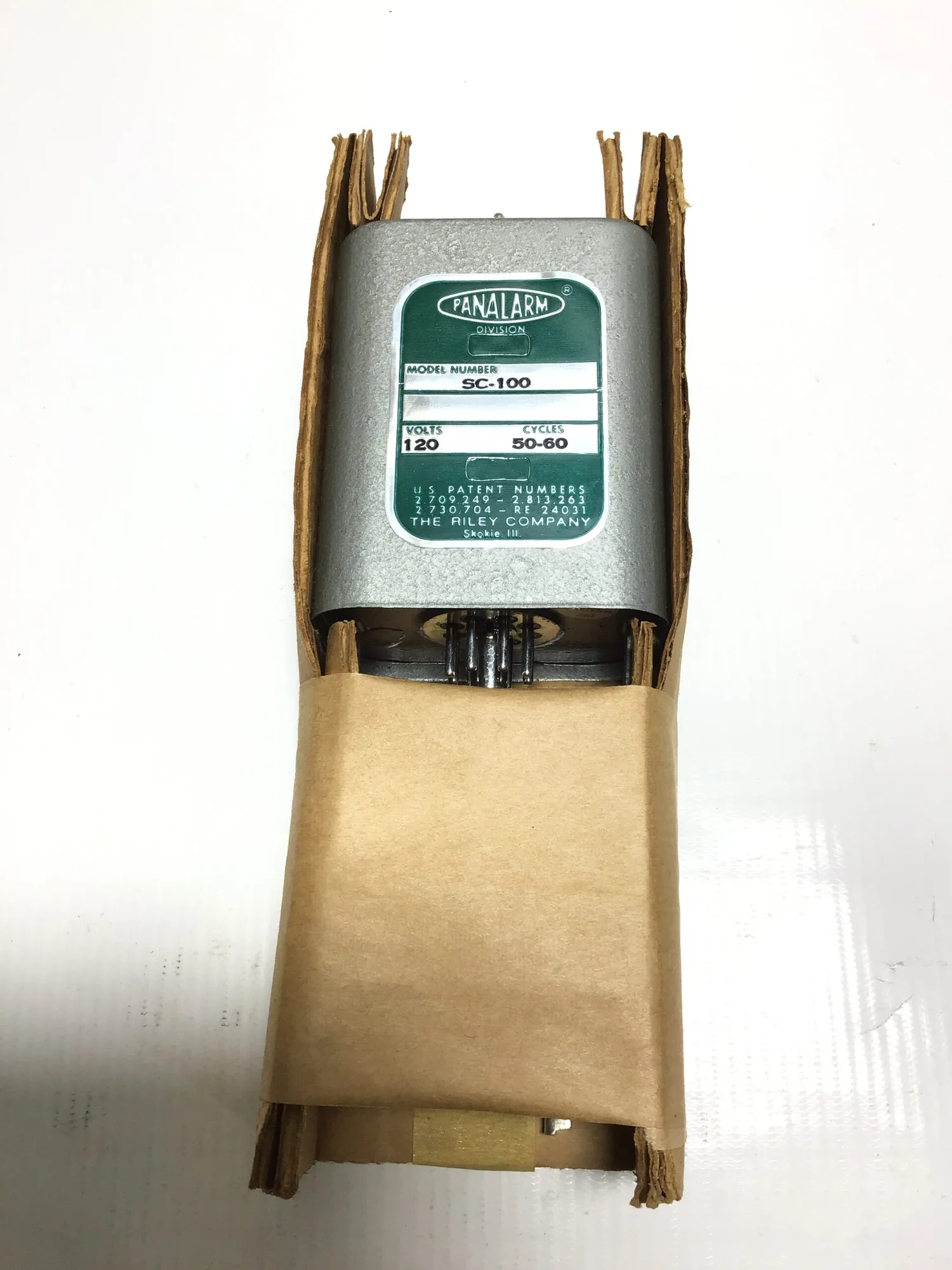 Panalarm Model No. SC-100 Relay Module 120 Volts 50/60 Cycles