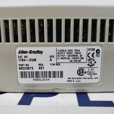 Used Allen-Bradley 1794-OW8 PLC Input & Output California US | American Industrial Supply Co. #1513421