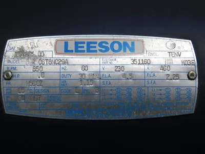 USED LEESON C6T8NC29A