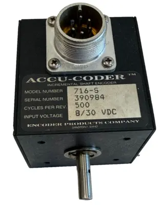 USED ACCU-CODER 716-S INCREMENTAL SHAFT ENCODER 8/30VDC 716S