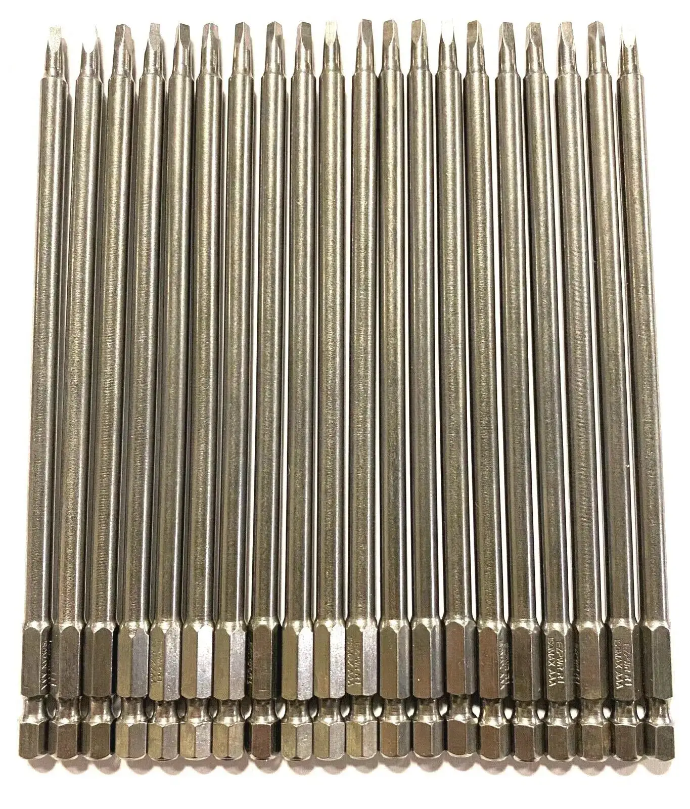 EazyPower #1 Robertson Power Bit 6" R1 Screwdriver Bits 1/4" Hex Shank 10 Pack