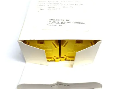 USED ALLEN-BRADLEY SER. C IEC TERMINAL BLOCK, YELLOW
