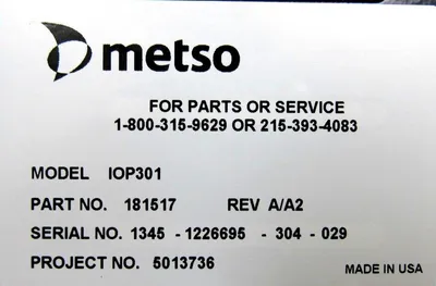 REFURBISHED VALMET METSO IOP301 ANALOG INPUT MODULE 181517 REV A/A2