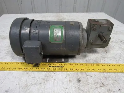 Hub City 02-20-21501-184 Double Shaft Gear Box 5:1 Ratio W/1/2HP 90a/100F DC