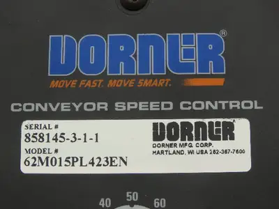 KB Electronics Dorner Motor Speed Control Input 115/230V 1Ph Output 230V 3Ph